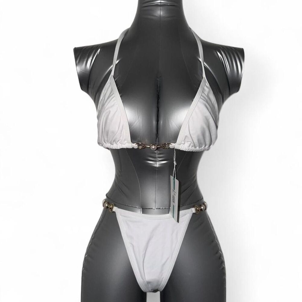 NWT Tashehe Women's White Bikinis-and-tankini-sets